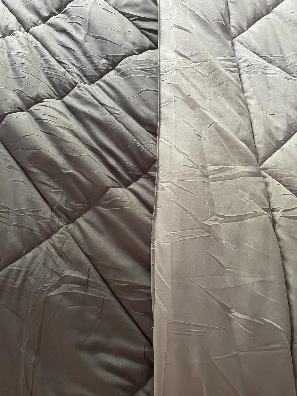 Bedsure Twin XL Comforter Set Reversible Bed Set 5 Pcs Grey/Light Grey customer photo 2
