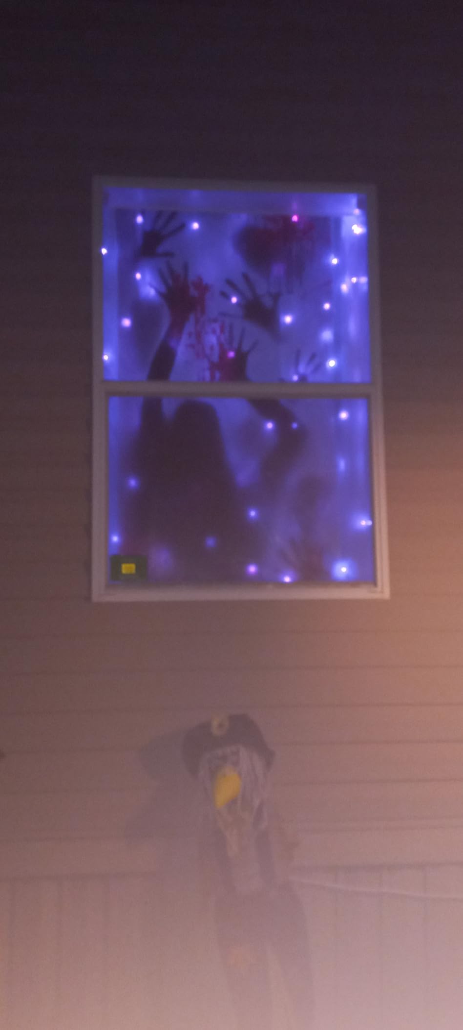 2PCS Halloween Haunted House Decoration Window Door Cover customer photo 1