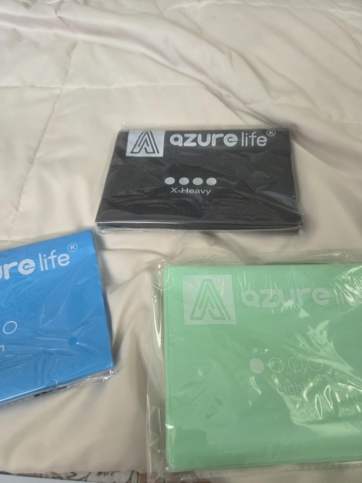 A AZURELIFE Resistance Bands,Professional Long Non-Latex Elastic Stretch Bands,Exercise Bands for Physical Therapy, Yoga, Pilates, Rehab, at-Home or The Gym Workouts, Strength Training customer photo 1
