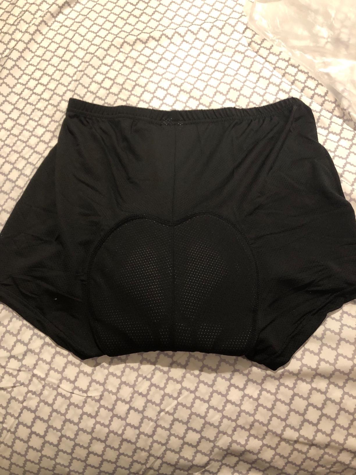 Ohuhu Padded Bike Shorts for Mens 3D Padded Cycling Bicycle Underwear Black customer photo 2