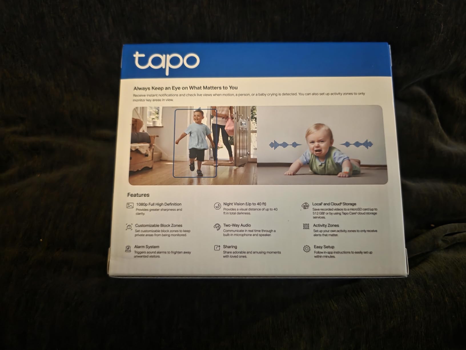 Tapo 1080P Indoor Security Camera, Baby Monitor, Dog Camera, Wired, C100 customer photo 2