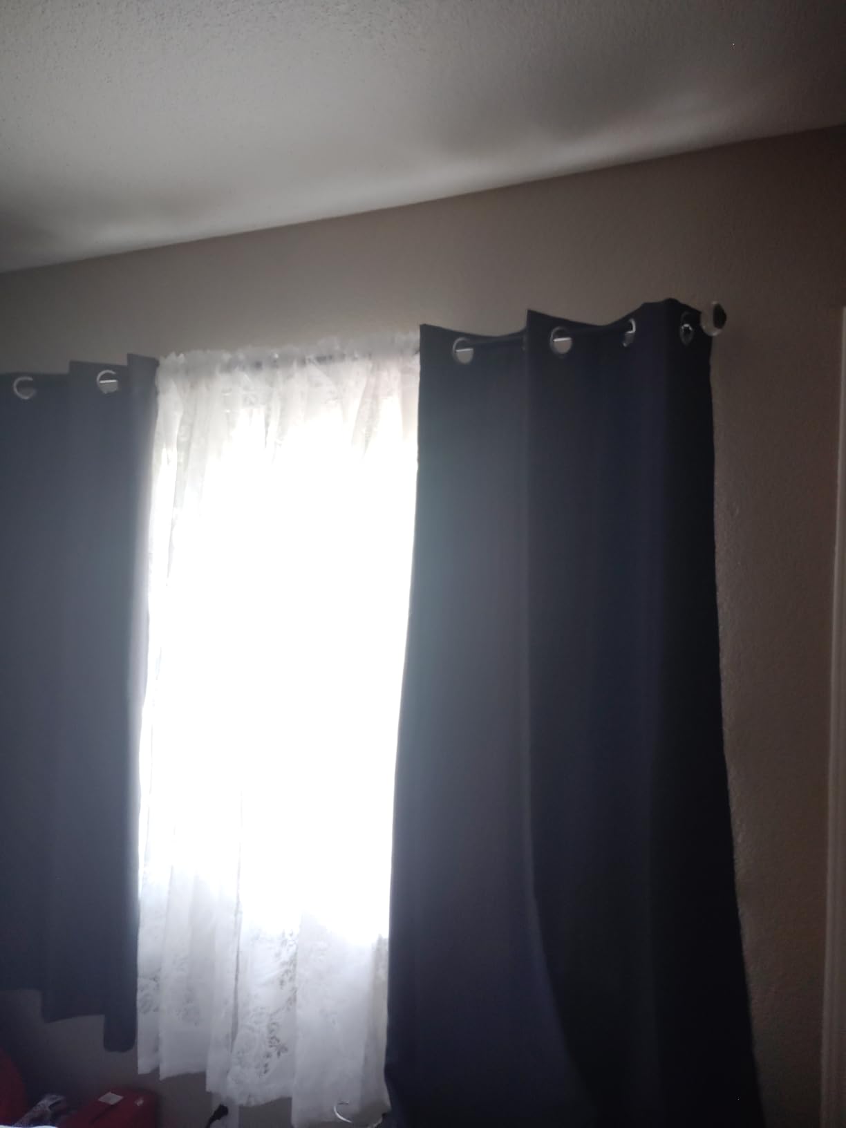 ChrisDowa Blackout Curtains for Bedroom and Living Room 63 Inches Long customer photo 1