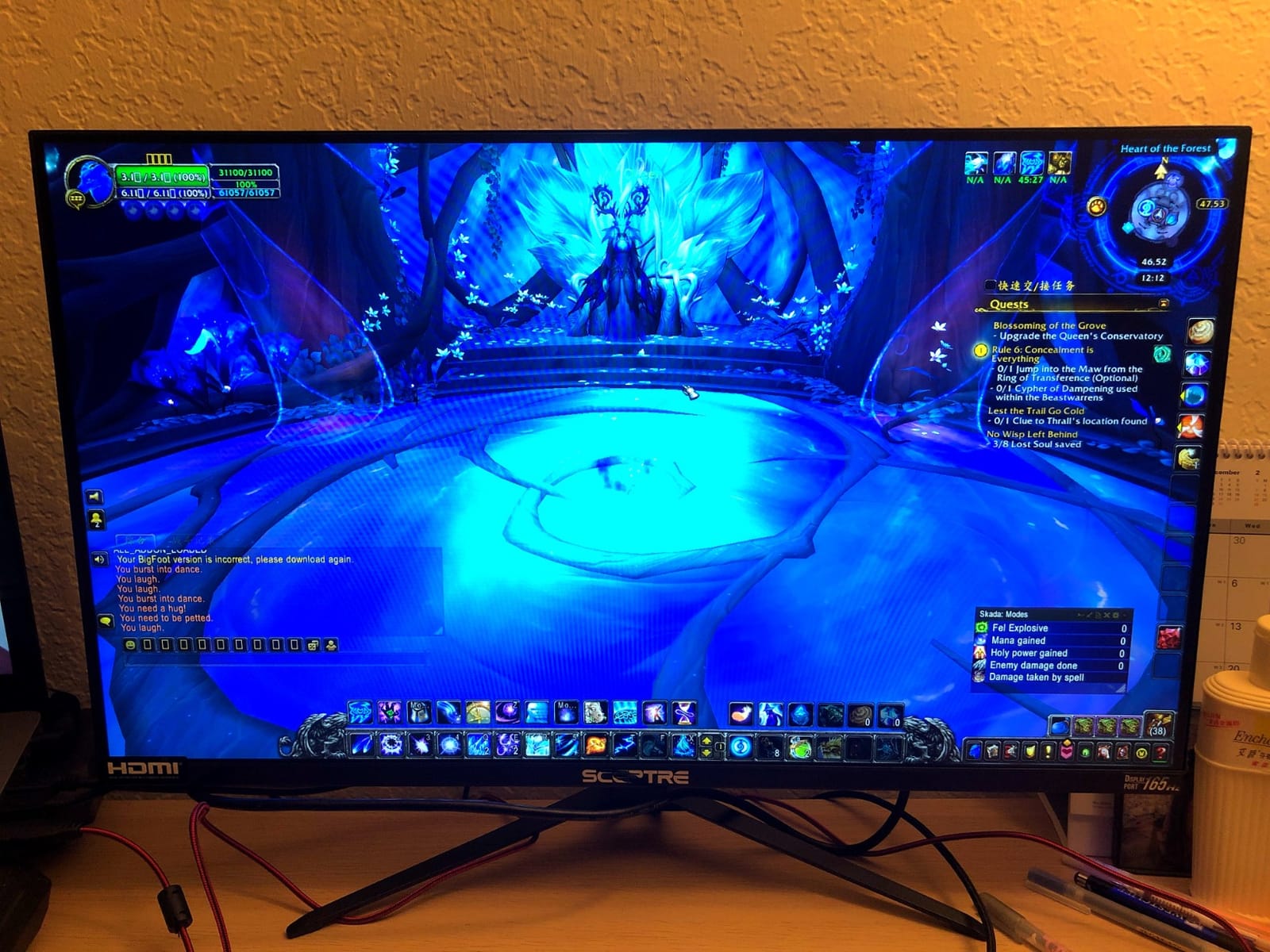Sceptre 27-inch FHD 1080p IPS Gaming LED Monitor up to 165Hz 144Hz 1ms DisplayPort HDMI, FreeSync FPS RTS Build-in Speakers Gunmetal Black 2022 (E275B-FPT165) customer photo 2