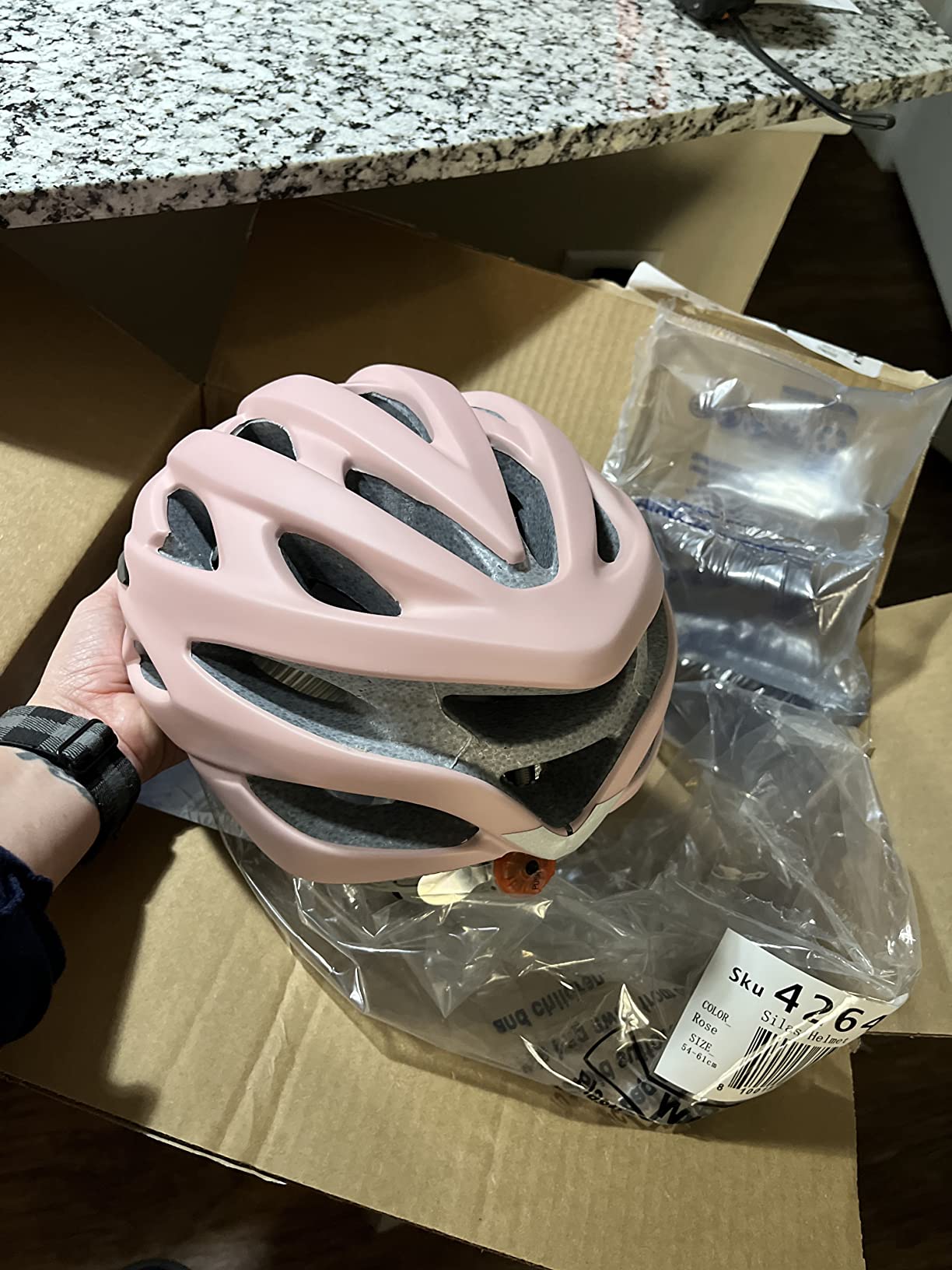 Retrospec Silas Road Bike Helmet with 24 Air Vents & Built-in LED Safety Light - Adjustable Adult Cycling Protection 54-61cm - Padded & Lightweight Design customer photo 2