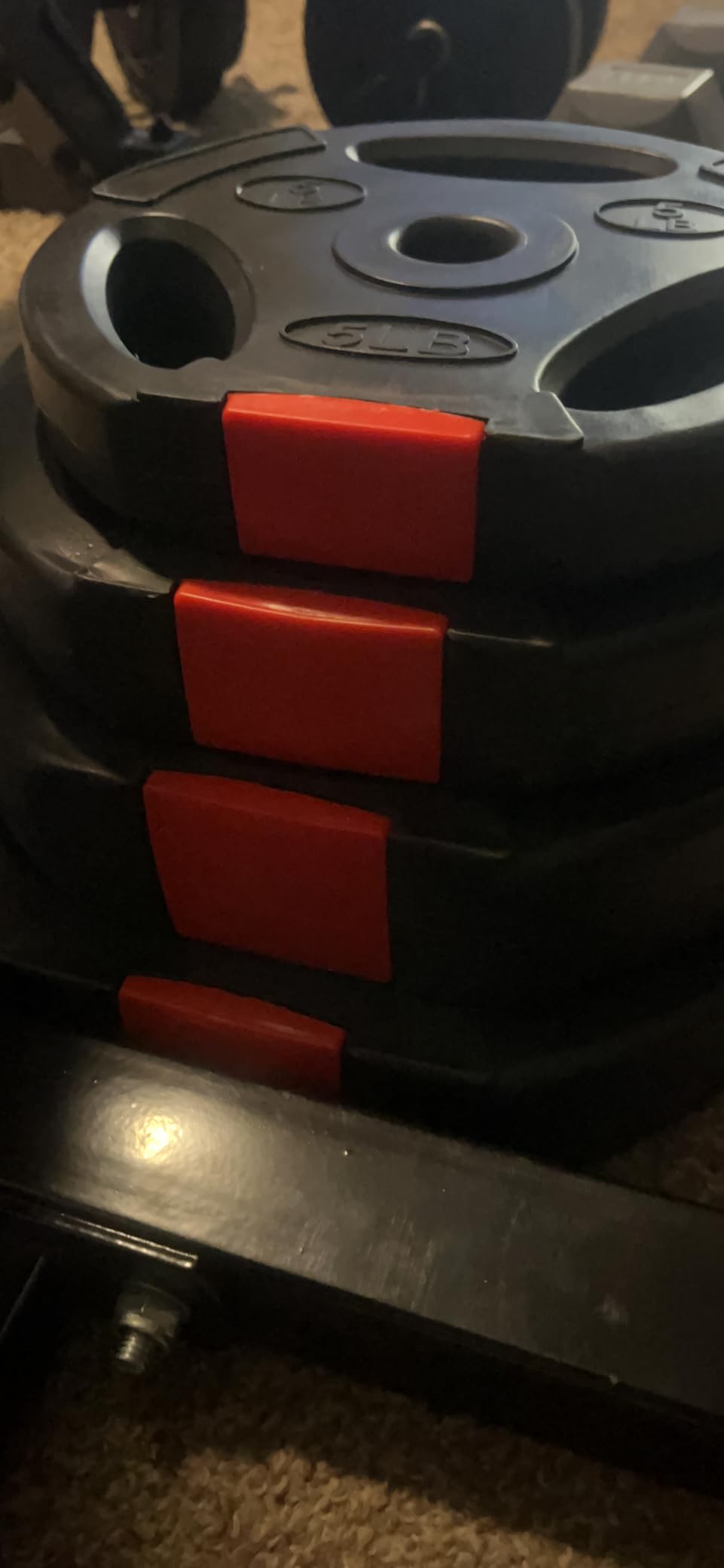 Signature Fitness Vinyl Standard Plate Weight Plate for Strength Training and Weightlifting, Multiple Sizes customer photo 2