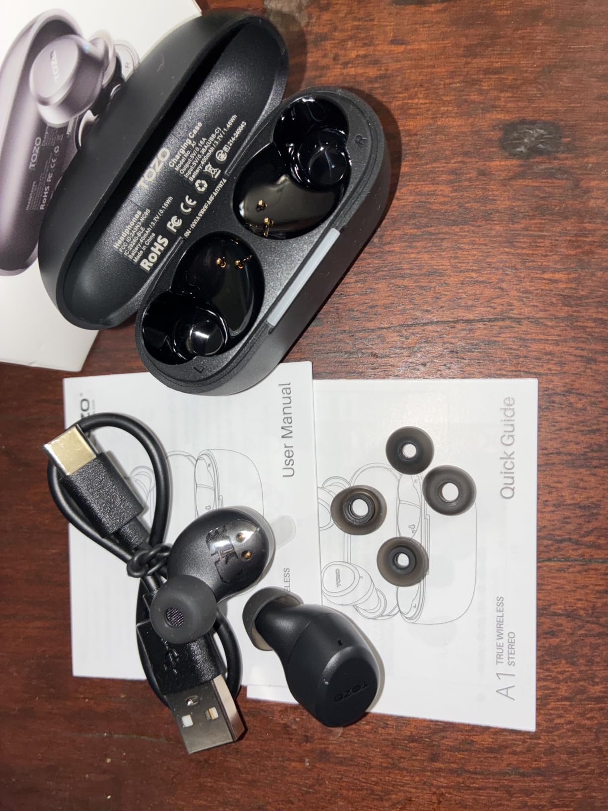 TOZO A1 Wireless Earbuds Bluetooth 5.3 Light Weight in Ear Headphones customer photo 1