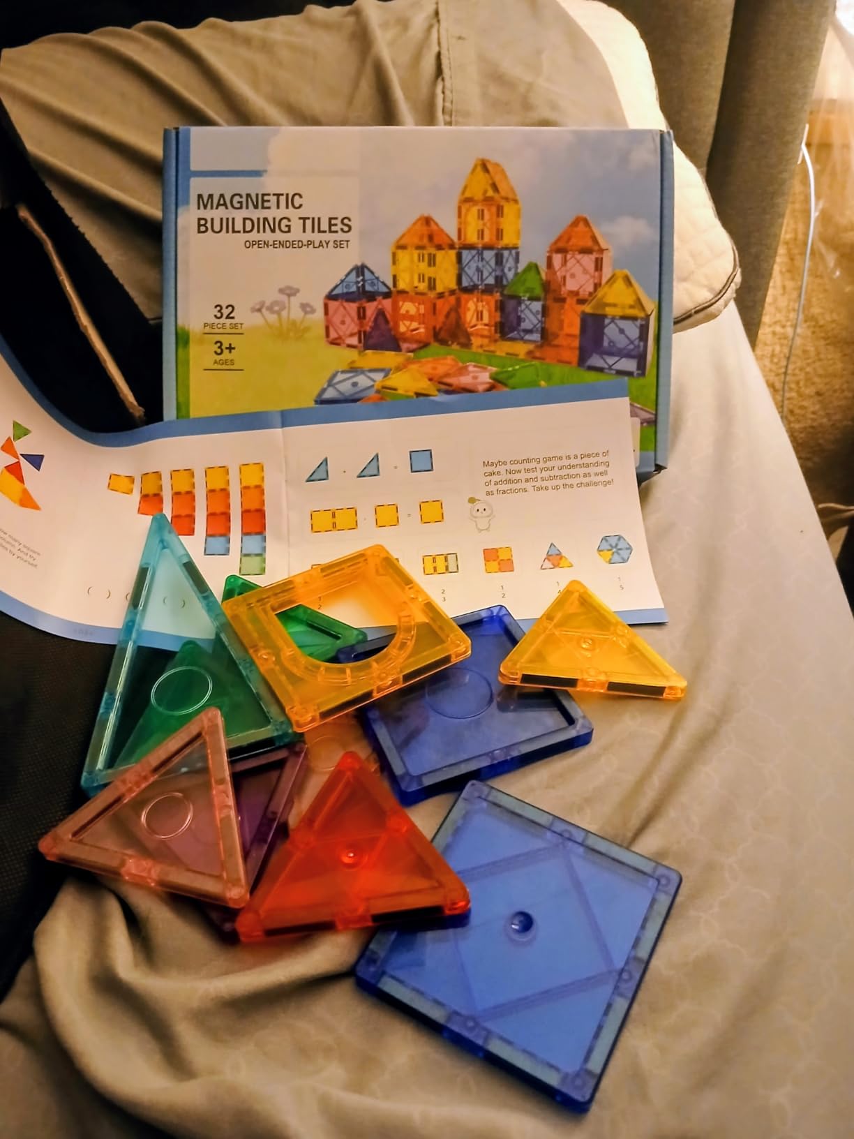 Soyee Magnetic Tiles Toddler Toys Games Sensory Toys for Toddlers 3-4 Magnetic Blocks for Kids Age 3-5 4-8 Outdoor Toddler Activities Preschool Building Learning Toys customer photo 1