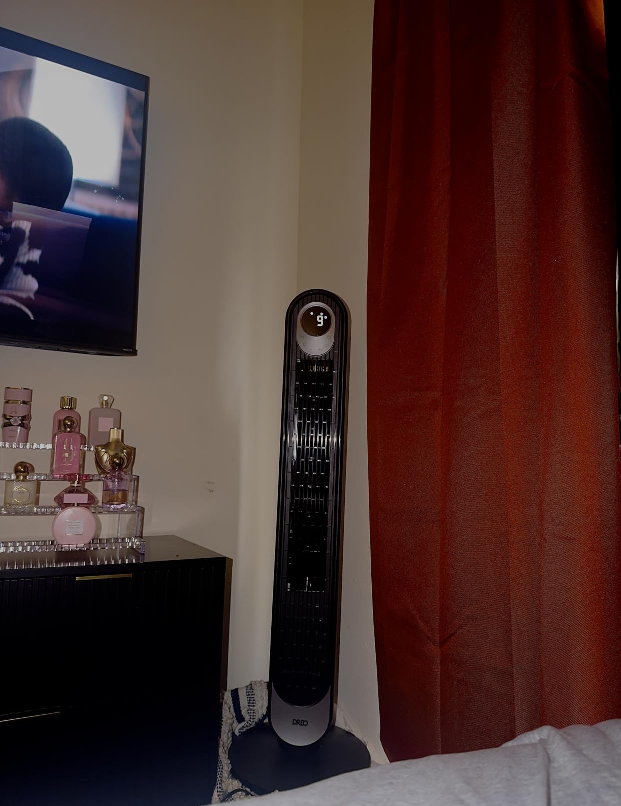 DREO Tower Fan for Bedroom, 28ft/s Velocity, Ultra Quiet Fan, 8 Speeds customer photo 1