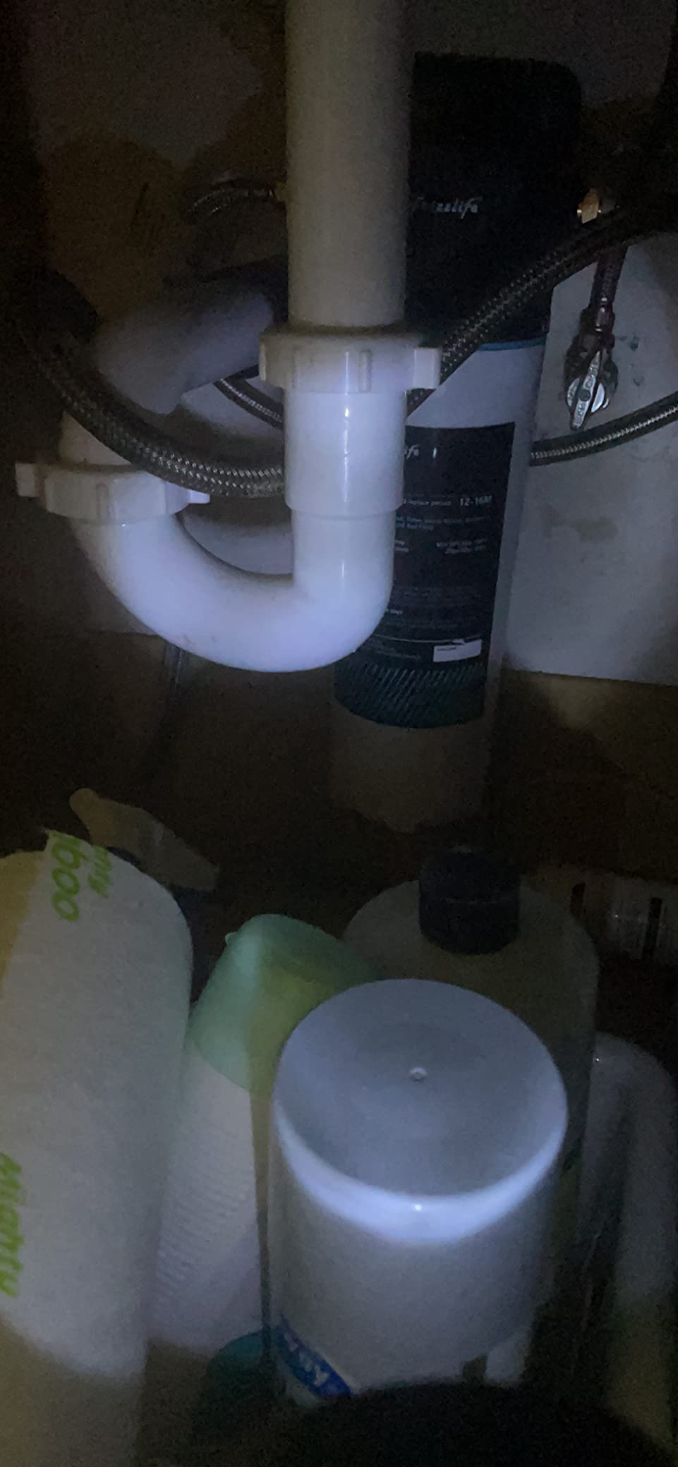 Frizzlife SW10 Under Sink Water Filter System, NSF/ANSI 53&42 Certified, Reduces 99.99% Lead, Chlorine, Bad Taste & Odor, Direct Connect Water Filter, 8K Gallons High Capacity, 0.5 Micron, USA Tech customer photo 1