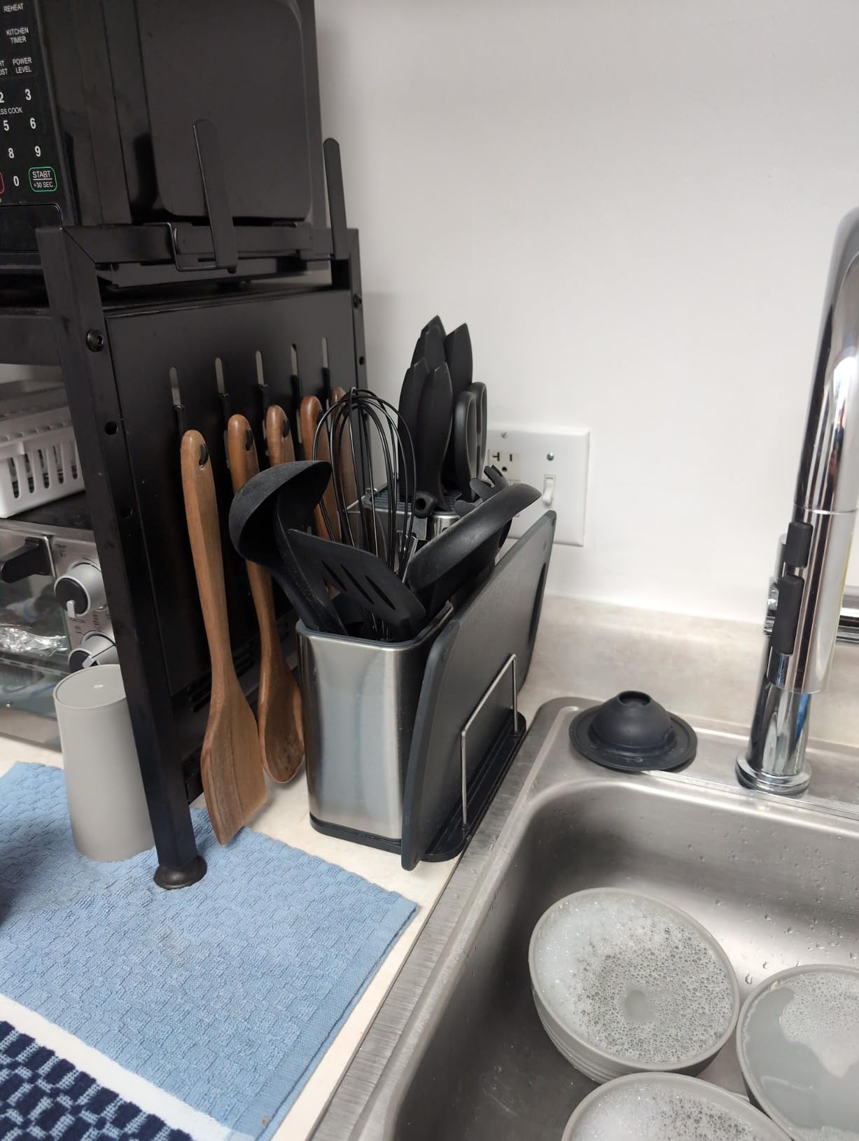 RAXCO Kitchen Utensils Set,18-Piece Cooking Utensils and Knife Set,Black customer photo 1