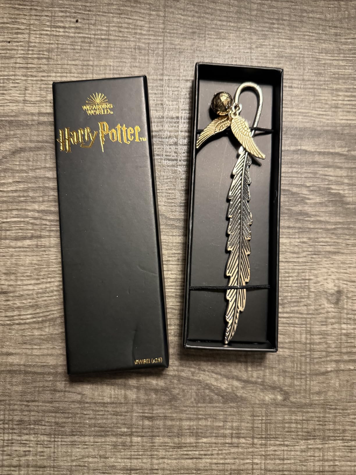 Harry Potter Metal Bookmark with Hanging Charm Golden Snitch Hogwarts Reading Gifts Christmas Stocking Stuffers Book Lovers Gift Box customer photo 1