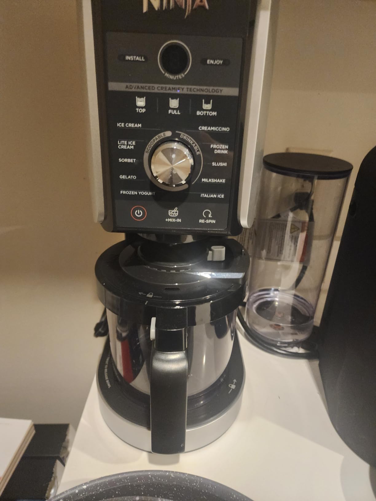 Ninja NC501 CREAMi XL Deluxe 11-in-1 Ice Cream and Frozen Treat Maker, with 2 XL Family Size Pint Containers customer photo 2