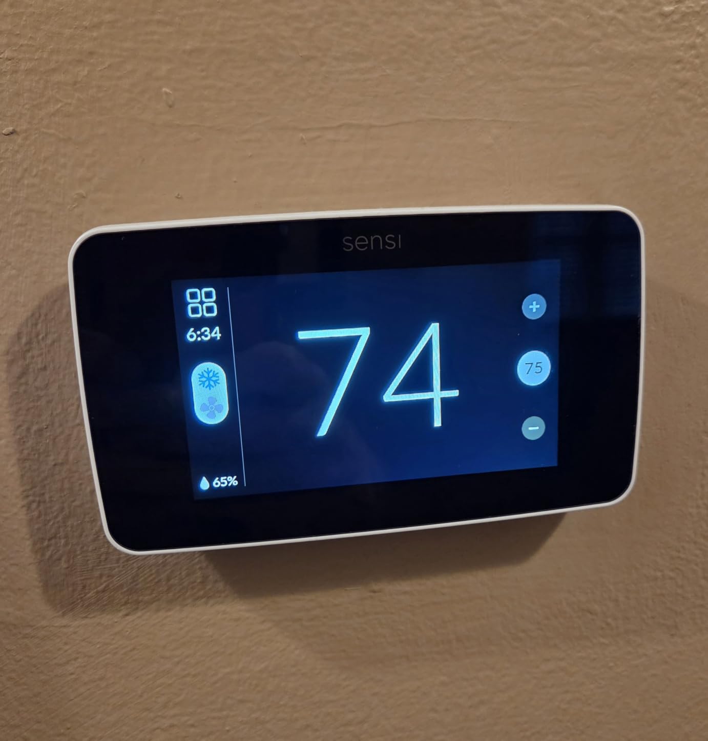Sensi Touch 2 Smart Thermostat Wi-Fi, Alexa, Energy Star Certified, ST76 customer photo 2