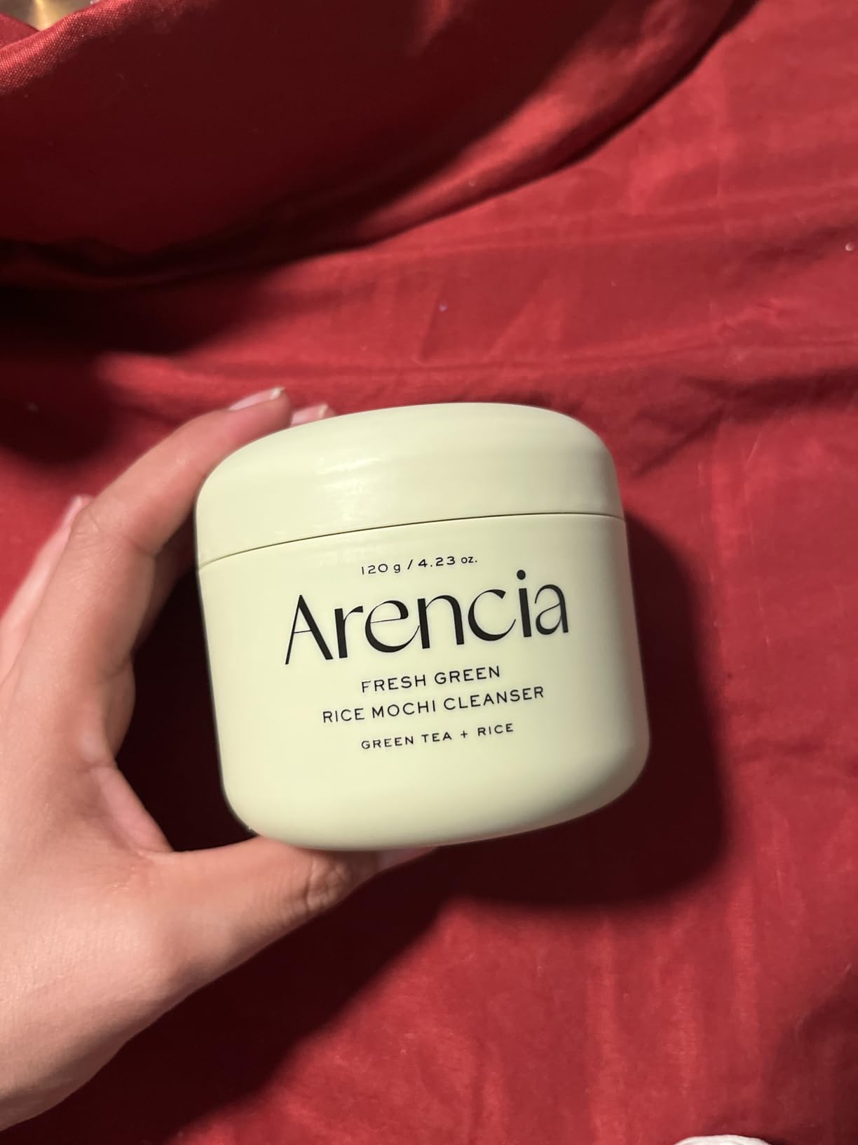 Arencia Korean Rice Mochi Face Cleanser - Face Wash, Gentle Scrub All in One for Deep Cleansing, Moisturizing, Pore Minimizing with Rice Water & Green Tea (4.23oz) customer photo 2