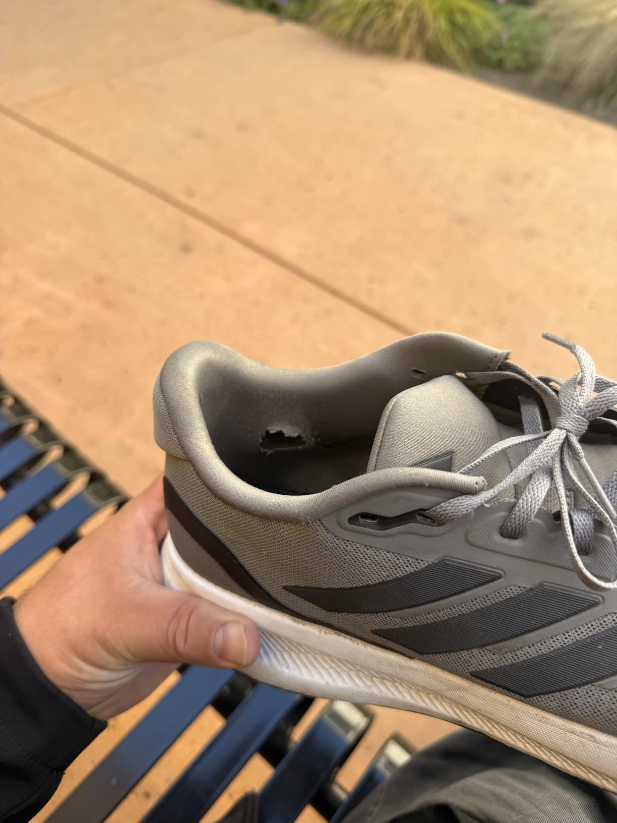 adidas Mens Runfalcon 5 Wide Running Sneakers Shoes - Black customer photo 1