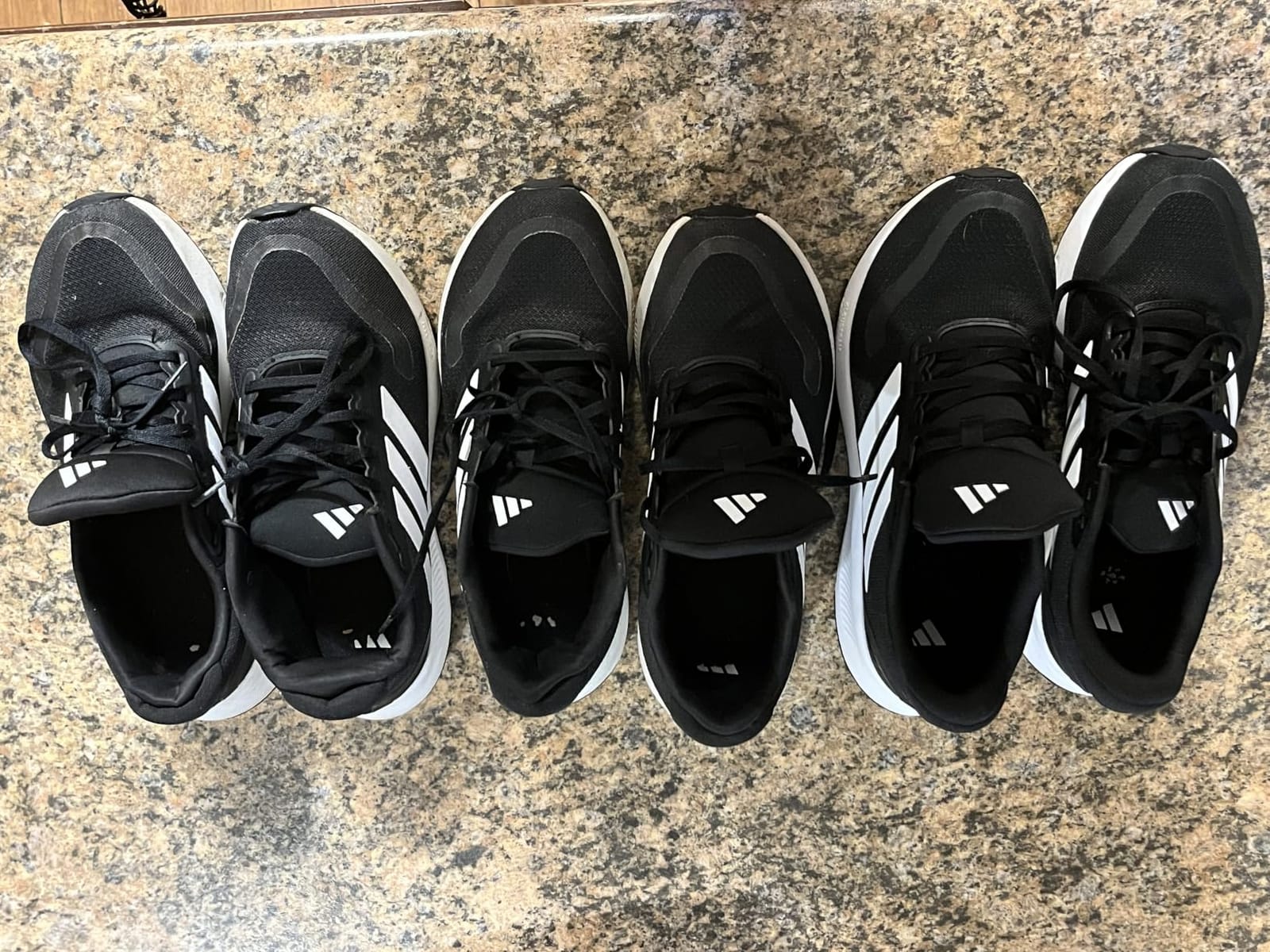 adidas Mens Runfalcon 5 Wide Running Sneakers Shoes - Black customer photo 2