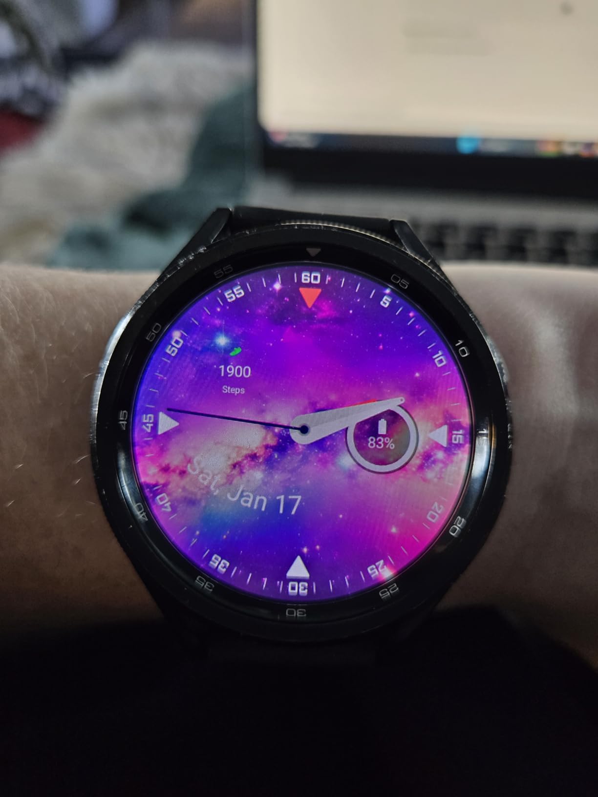 SAMSUNG Galaxy Watch 6 Classic 47mm Bluetooth Smartwatch, Rotating Bezel, Fitness Tracker, Personalized HR Zones, Advanced Sleep Coaching, US Version, Black (Renewed) customer photo 1