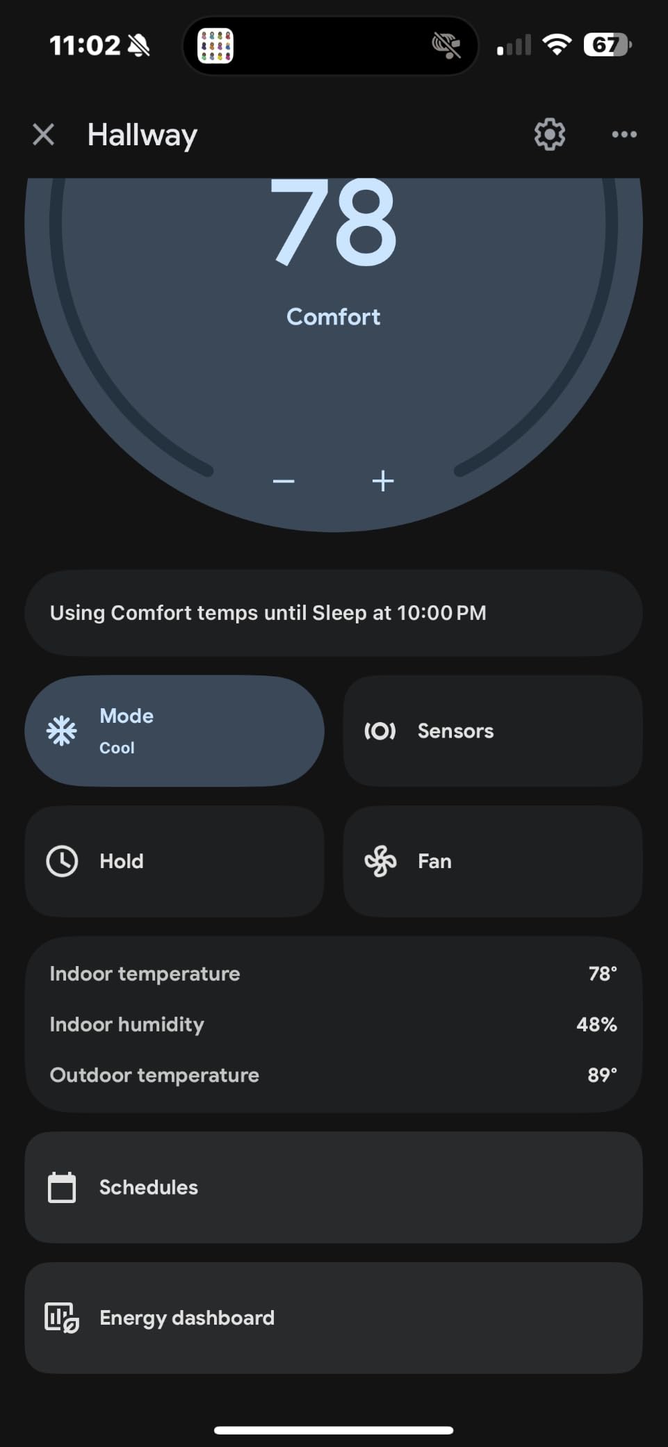 Google Nest Learning Thermostat (4th gen) + Nest Temperature Sensor (2nd gen) - Obsidian customer photo 2