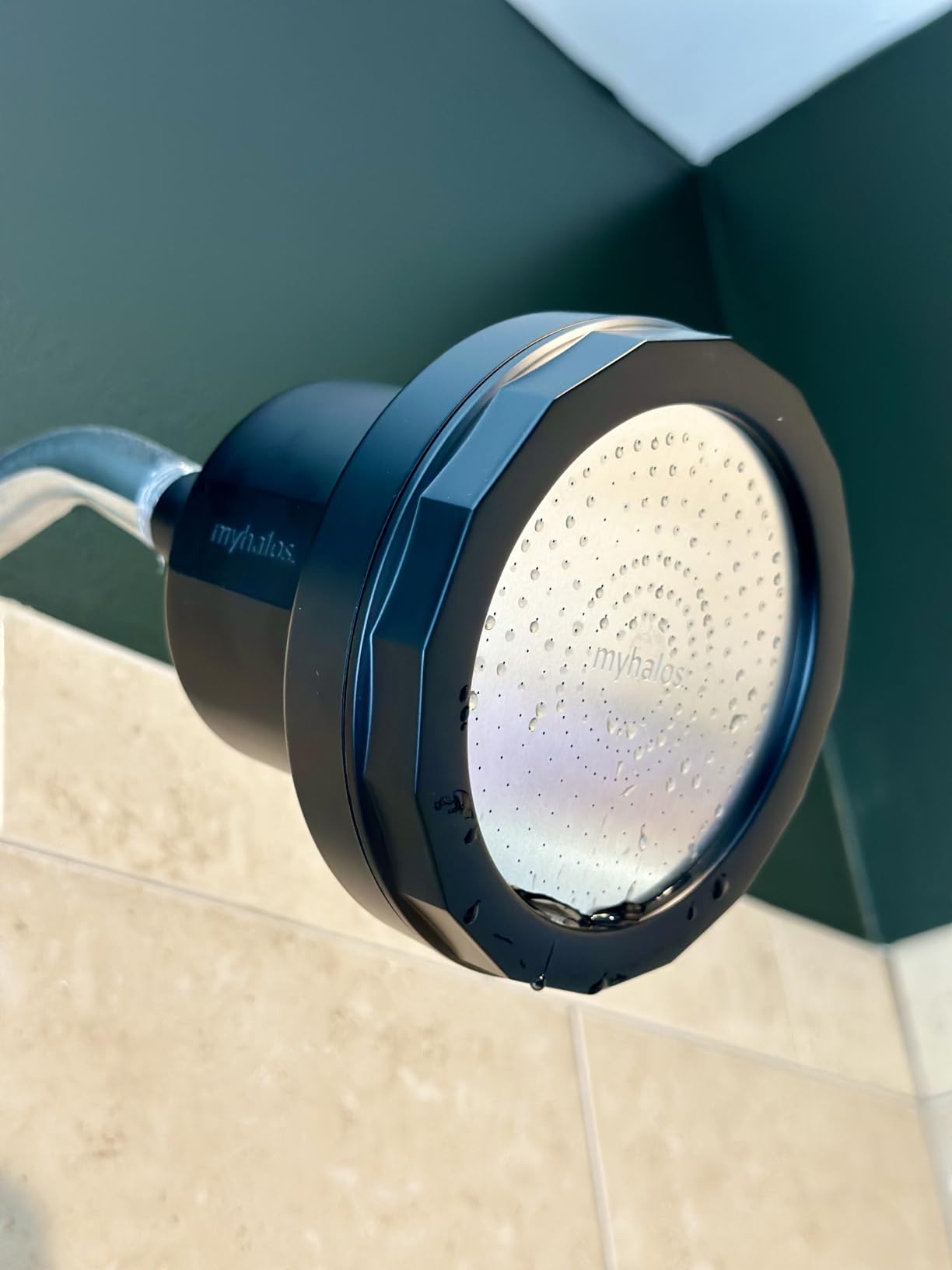 MyHalos® Filtered Shower Head, Shower Head Filter for Hard Water (Chrome) customer photo 2