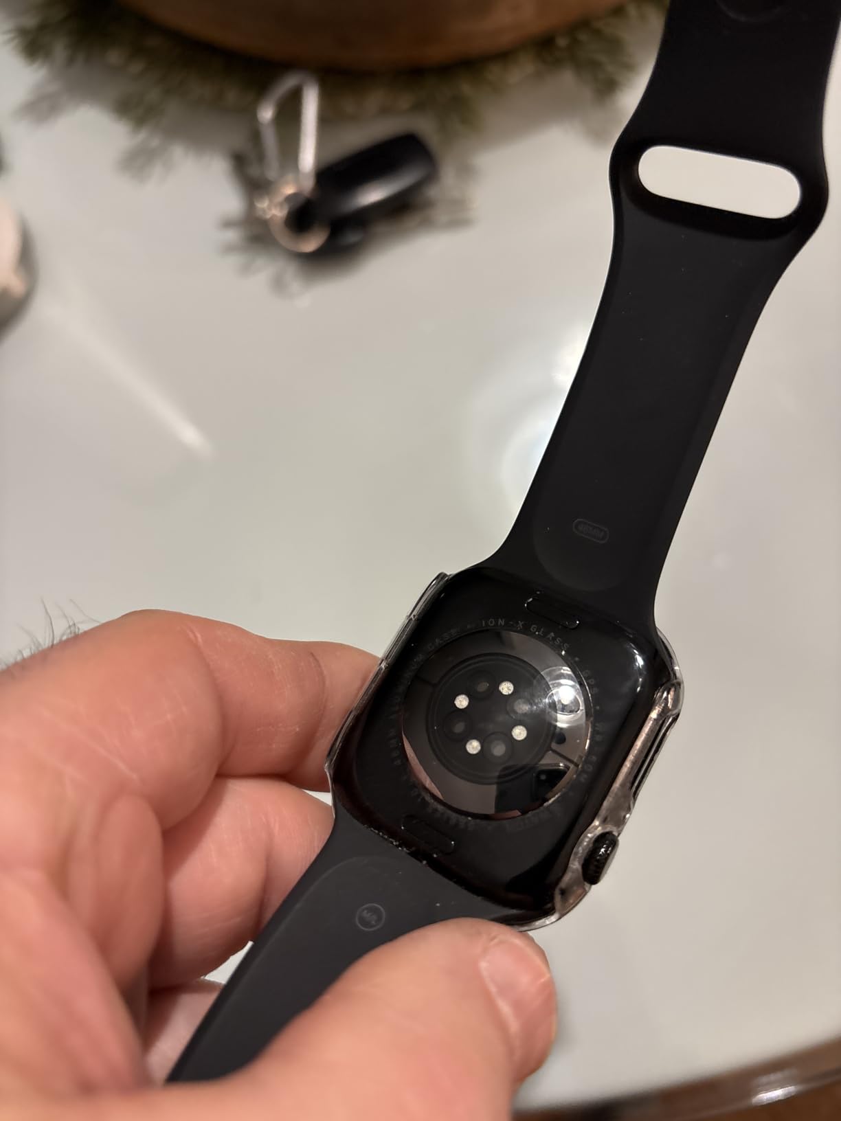 Apple Watch Series 10 [GPS 42mm case] Smartwatch with Jet Black Aluminum Case with Black Sport Band - S/M. Fitness Tracker, ECG App, Always-On Retina Display, Water Resistant customer photo 2