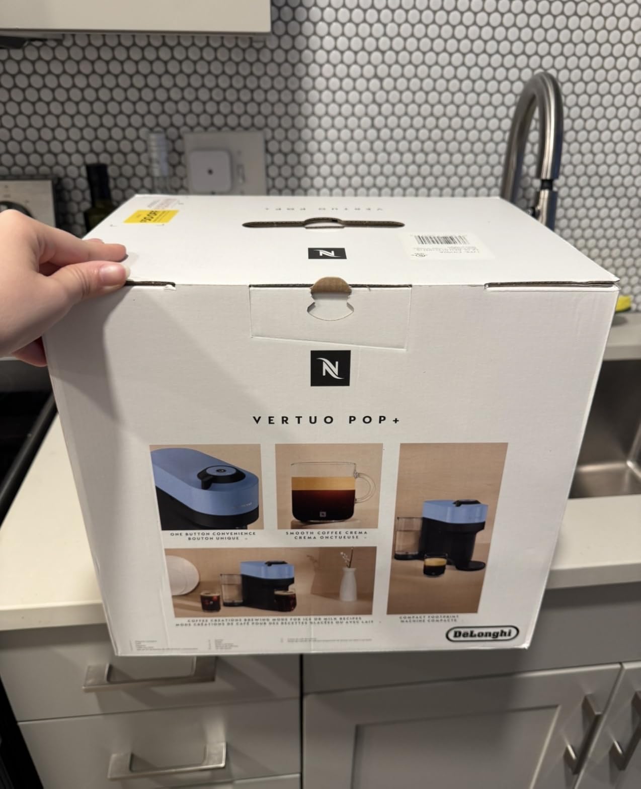 Nespresso Vertuo Pop+ Coffee and Espresso Machine by De'Longhi, Black customer photo 1