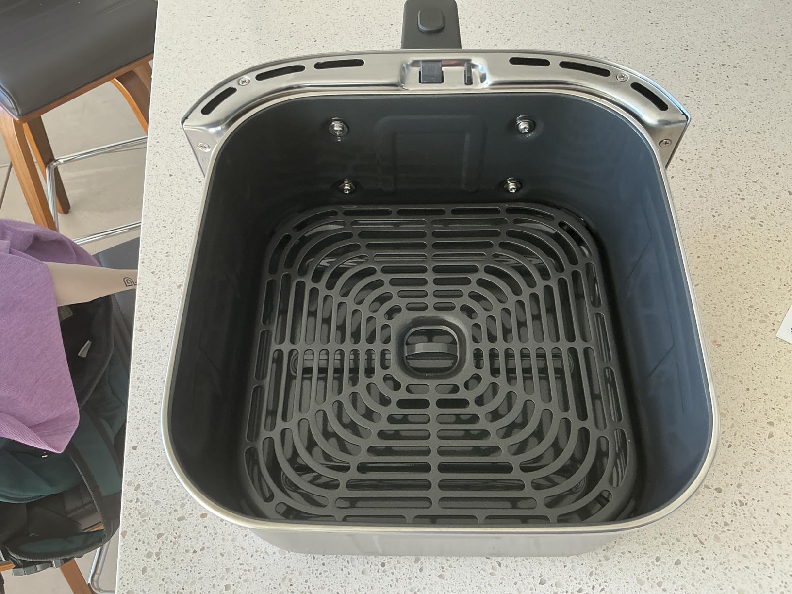 Cosori Iconic Stainless Steel Air Fryer, 6.5Qt, PFAS Free Ceramic Coating customer photo 2