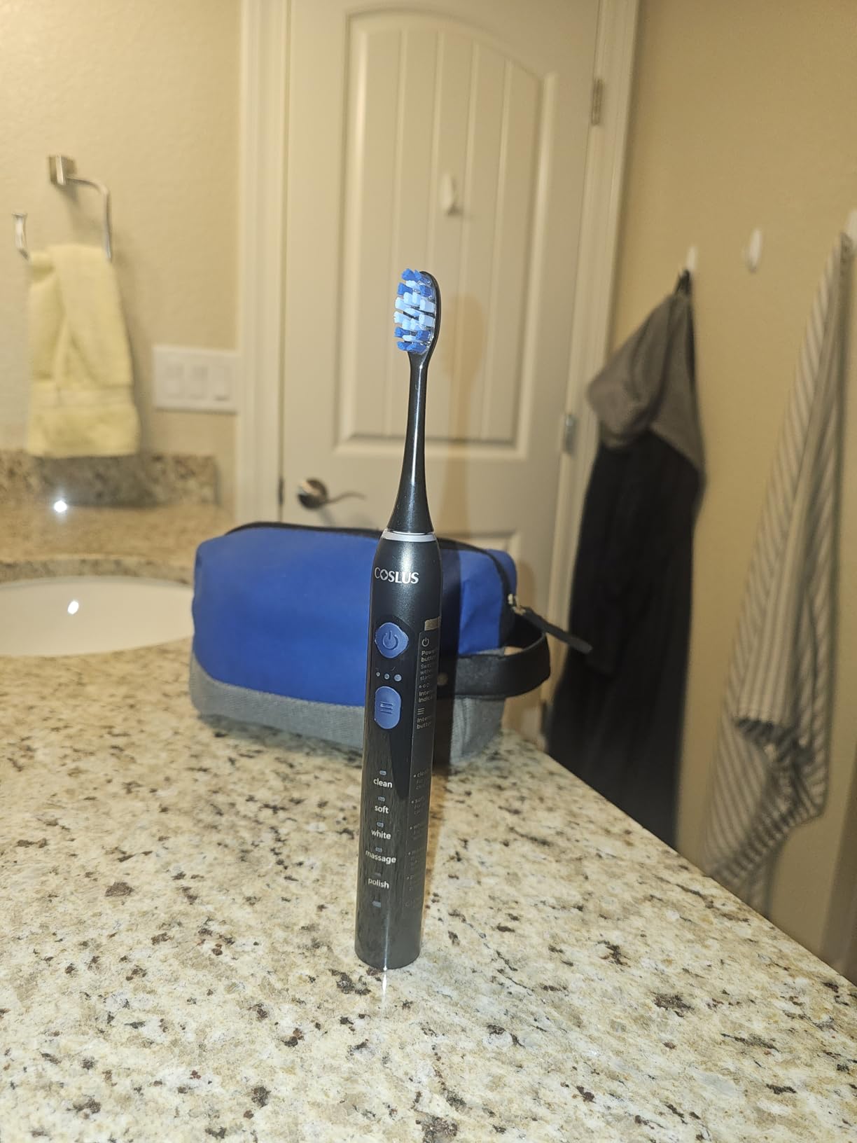 COSLUS C30 Electric Toothbrush for Adults, Ultra-Clean, 1PC, Black customer photo 2
