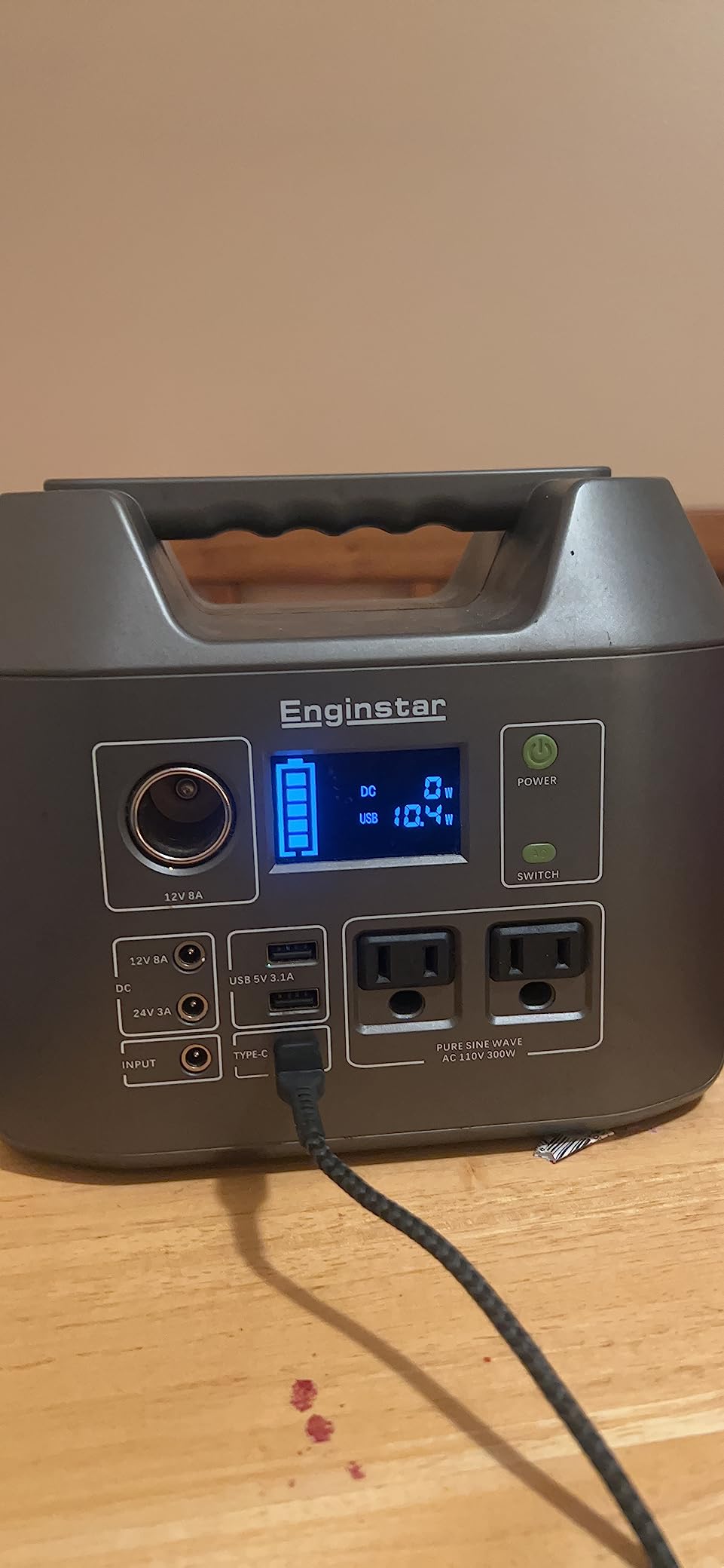 Portable Solar Generator 300W Power Station with 60W Foldable Solar Panel customer photo 2