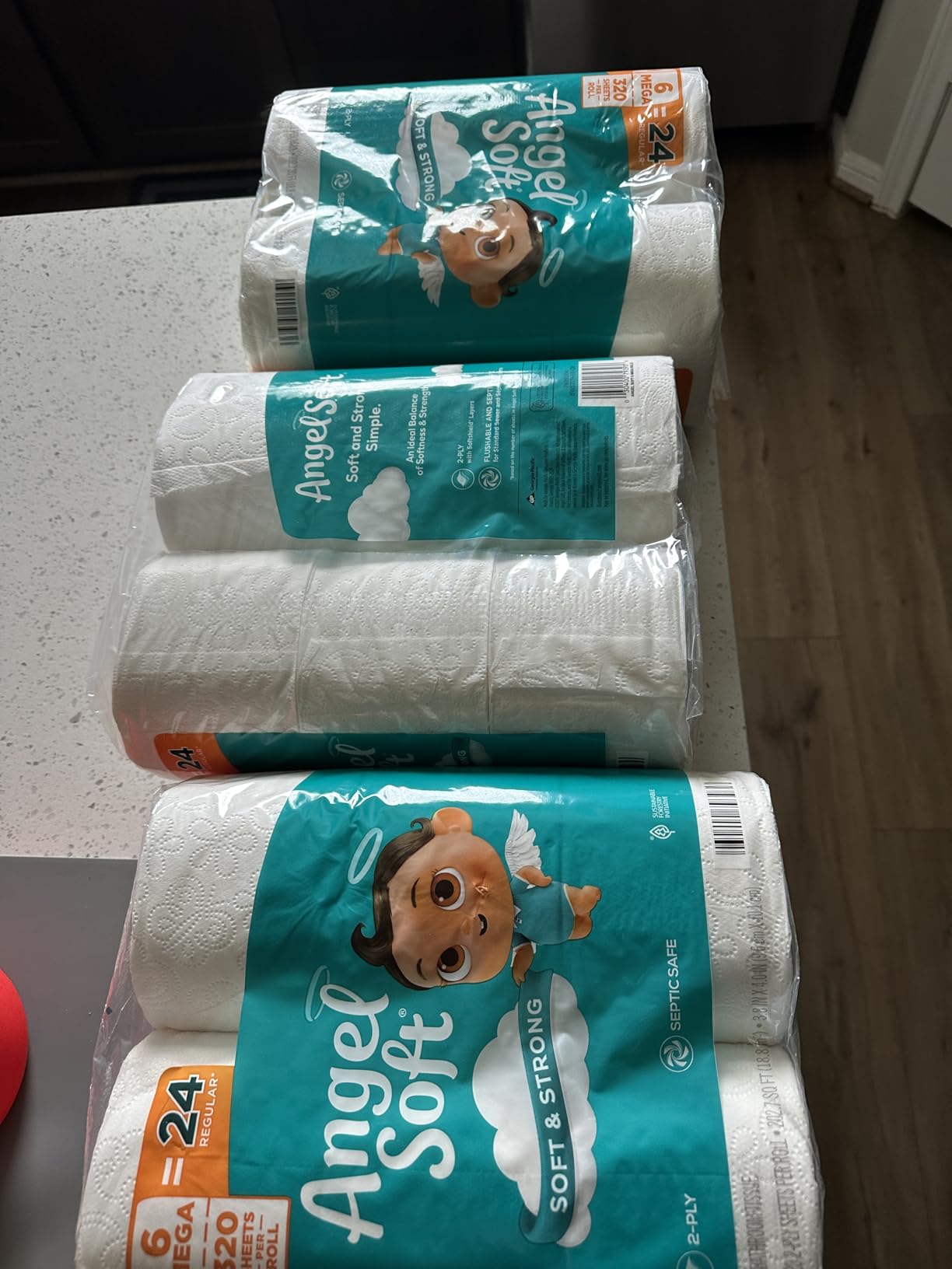 Angel Soft Toilet Paper, 18 Mega Rolls = 72 Regular Rolls, Soft and Strong customer photo 1