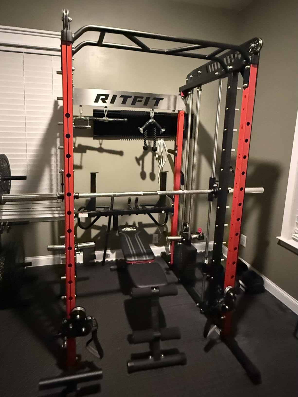 RitFit M1 Pro Smith Machine with Weight Stack Package Power Cage Home Gym customer photo 1
