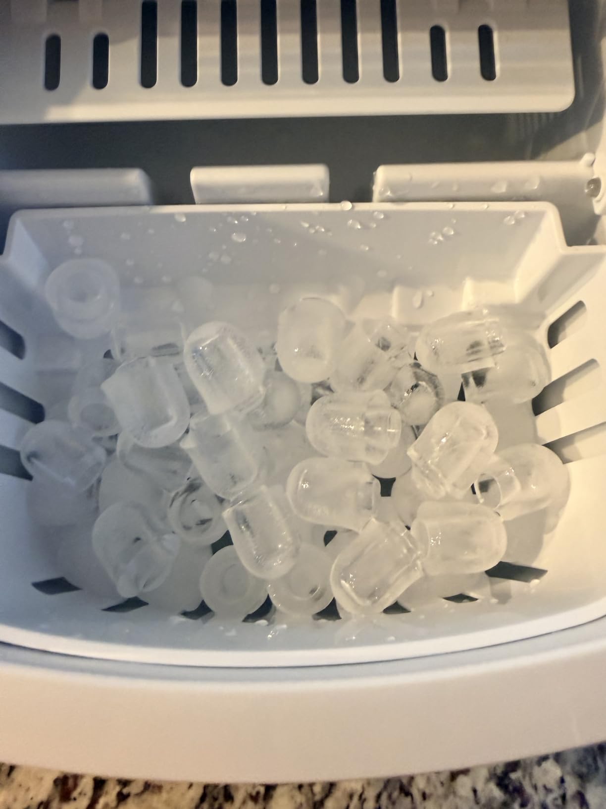 COWSAR Nugget Ice Maker Countertop, Soft Chewable Pellet Ice Maker Machine with Self-Cleaning Function, 35Lbs/24H, Ready in 7 Mins, Portable Countertop Ice Makers for Home, Office, Stainless Steel customer photo 2